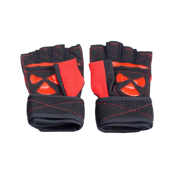 RST02 BLACK/RED SIZE M GYM GLOVES HMS