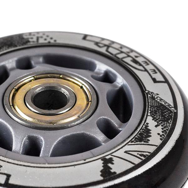 PU 72x24 82A CZARNE (4 szt.) + ABEC-9 (8 szt.) ZESTAW NILS EXTREME