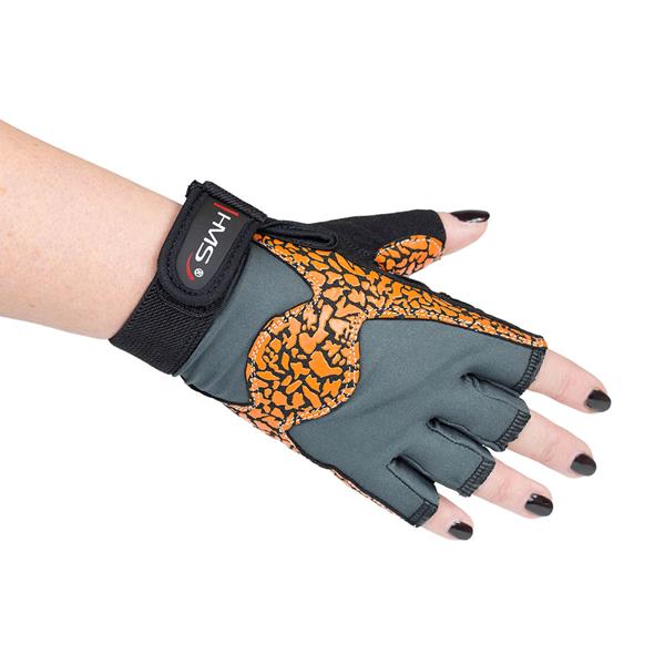 RST03 ORANGE/GRAY SIZE S GYM GLOVES HMS