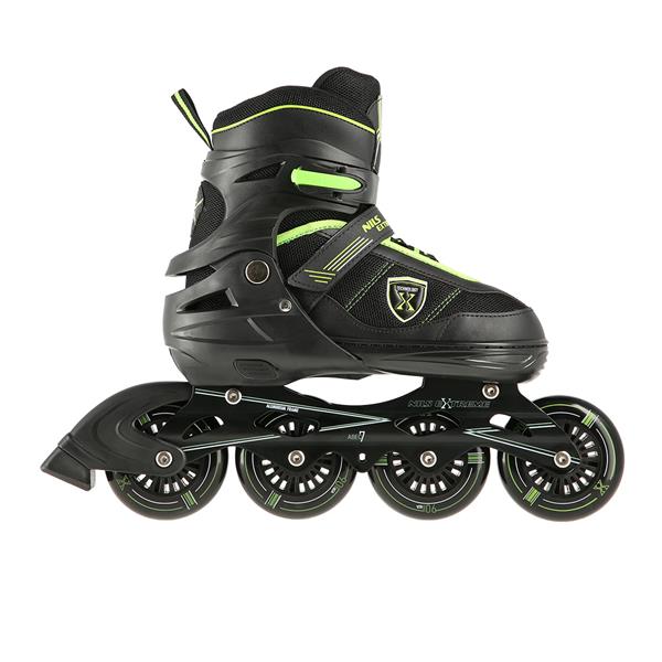 NA19088 BLACK-GREEN SIZE M (35-38) NILS EXTREME INLINE SKATES