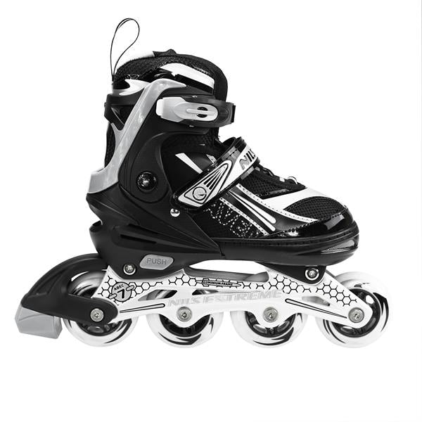 NA1123 A BLACK SIZE L(39-42) NILS EXTREME INLINE SKATES