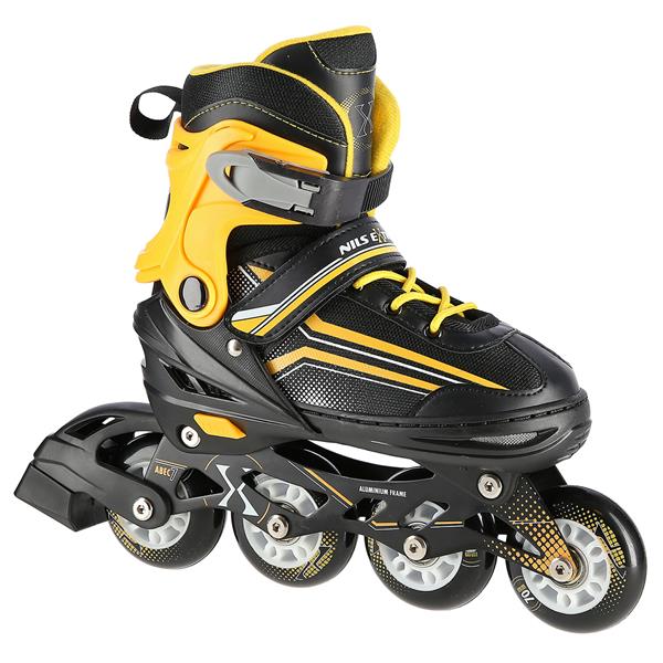 NH18190 2in1 BLACK-ORANGE SIZE L(39-43) SKATING BLADES WITH HOCKEY BLADE NILS EXTREME