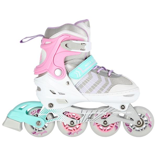 NH18192 4in1 PINK SIZE L(39-43) SKATING BLADES WITH FIGURE FLAT NILS EXTREME