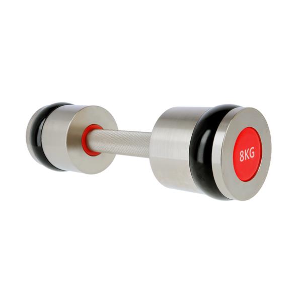 HH08 2 x 8 KG CHROME DUMBBELLS HMS PREMIUM