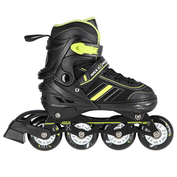 NH18191 2in1 BLACK-LIME SIZE L(39-43) SKATING BLADES WITH HOCKEY BLADE NILS EXTREME