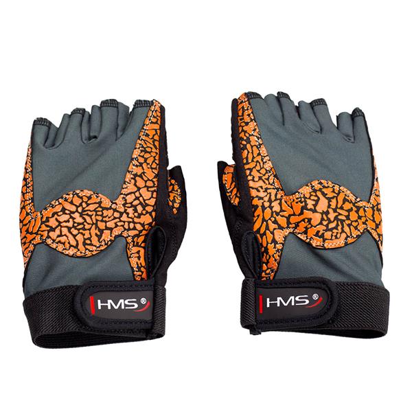 RST03 ORANGE/GRAY SIZE S GYM GLOVES HMS