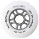 PU 84x24 82A WHITE MATT WHEELS (4 pcs.) NILS EXTREME