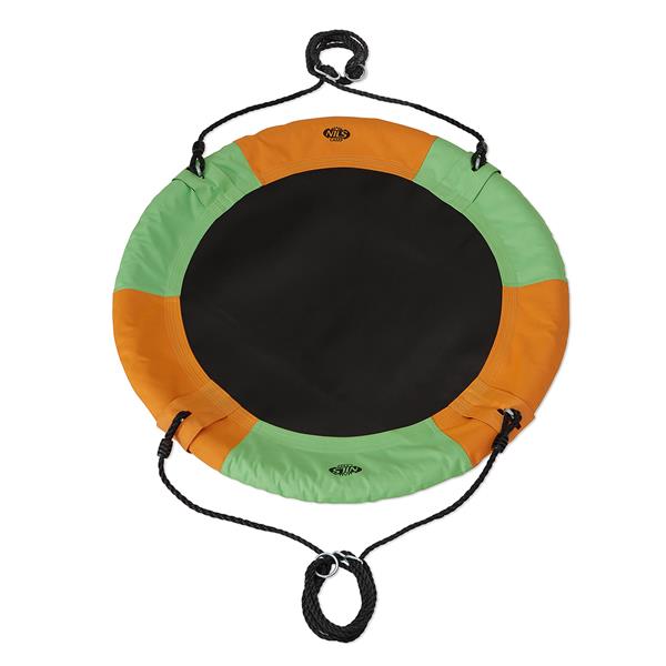 NB5003 ORANŽOVOZELENÁ HOUPADLO VE FORMĚ ČAPÍHO HNIEZDA, PRŮMĚR 90 CM, NILS CAMP