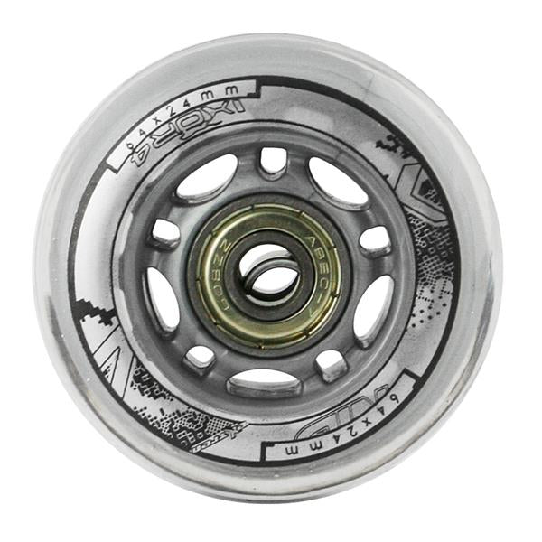 PU 64x24 82A TRANSPARENTNÍ (4 ks) + ABEC-7 (8 ks) NILS EXTREME SET