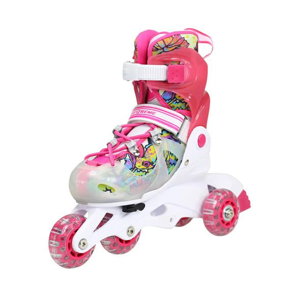 NJ2016 A PINK-GREEN SIZE S NILS EXTREME SKATES