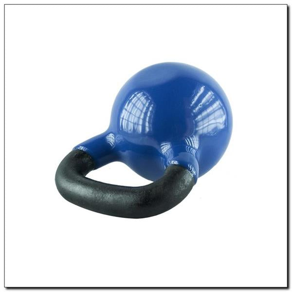 KNV06 BLUE CAST IRON KETTLEBELL VINYL-COATED HMS