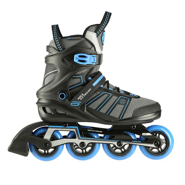 NA14217 BLACK-BLUE SIZE 45 NILS EXTREME ROLLER SKATES