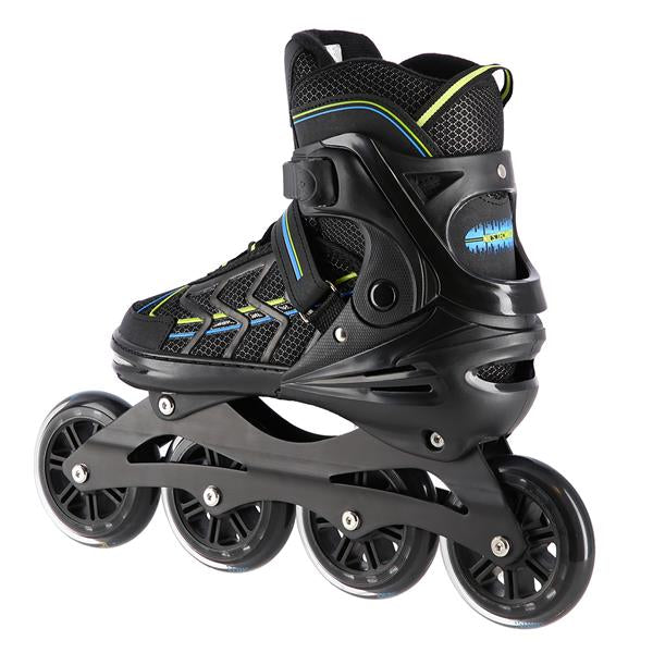 NA1128 BLACK-LIME SIZE XL(43-45) NILS EXTREME INLINE SKATES