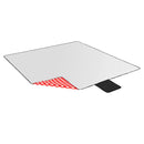 NC2311 KOC PIKNIKOWY BIAŁO-CZERWONY 200x200 CM PE + ALU NILS CAMP