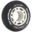 PU 64x24 82A BLACK MATT WHEELS (4 pcs.) NILS EXTREME