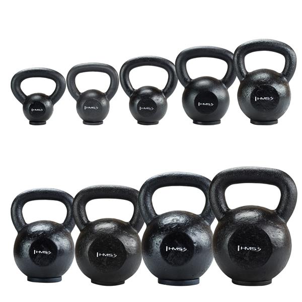 KGP04 RUBBER BASE KETTLEBELL CAST IRON HMS