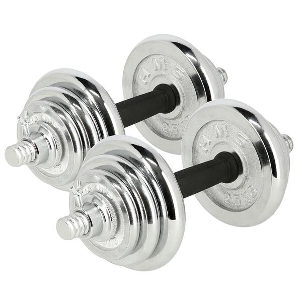 STC21 BARBELLS/BARB IN SUITCASE CHROME 2x10KG HMS