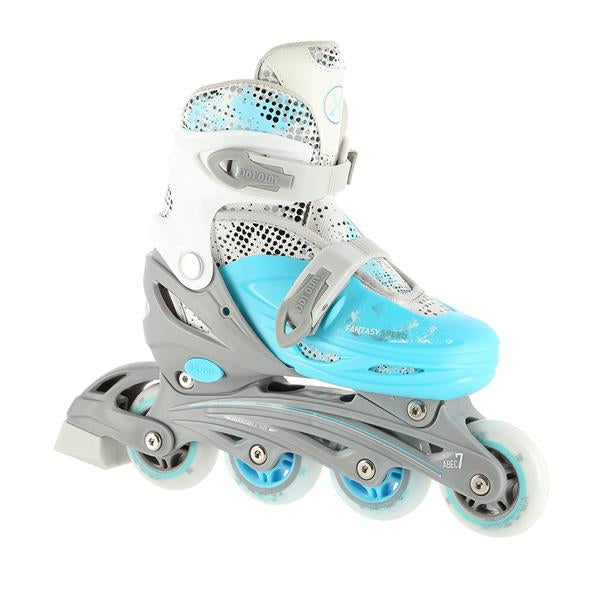 NH18331 BLUE 4in1 SIZE M (35-38) NILS EXTREME INLINE SKATES WITH ADJUSTABLE HOCKEY BLADE