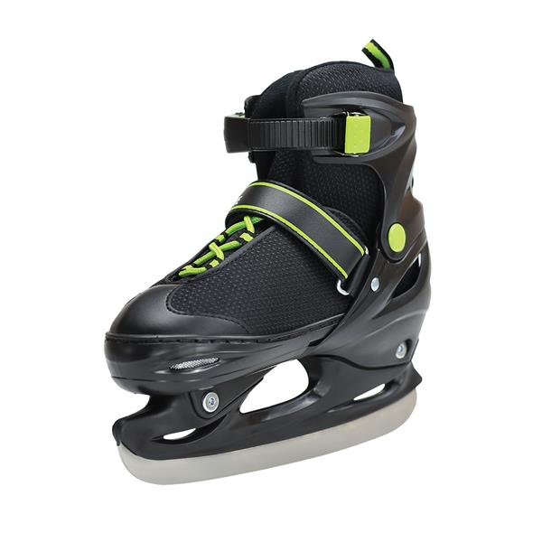 NH7104 A BLACK/GREEN SIZE S NILS EXTREME HOCKEY SKATES