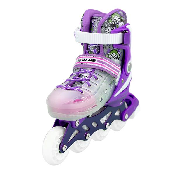 NJ1812 A PURPLE SIZE S (29-33) NILS EXTREME INLINE SKATES
