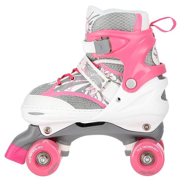 NQ1002 PINK-WHITE SIZE S (31-34) NILS EXTREME ROLLER SKATES