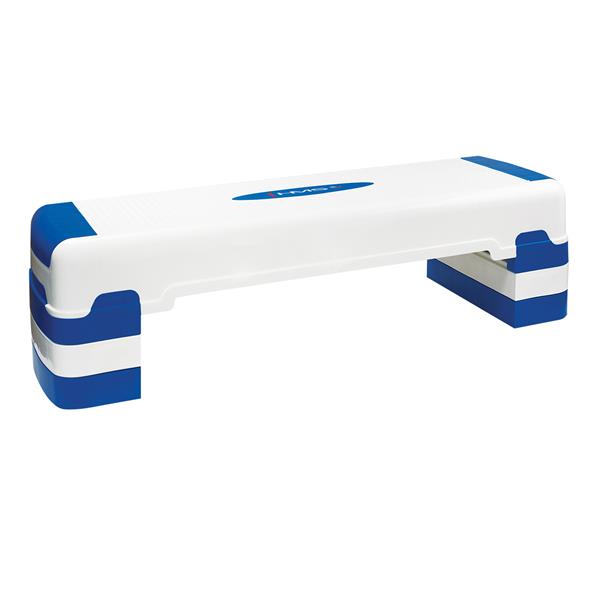 AS005 WHITE/BLUE AEROBICS STEP HMS