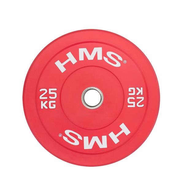 CBR25 RED OLYMPIC BUMPER PLATE 25 KG HMS