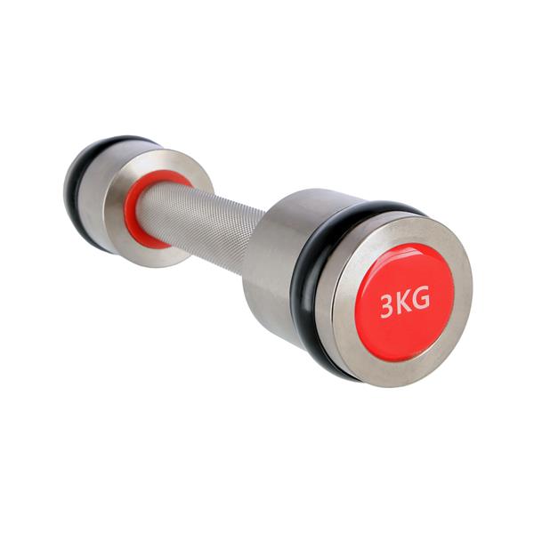 HH03 2 x 3 KG CHROME Dumbbells HMS PREMIUM