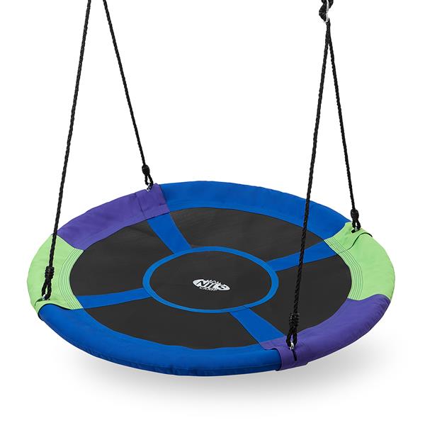 NB5032 GREEN-BLUE DIA.110 CM STORK'S NEST SWING NILS CAMP