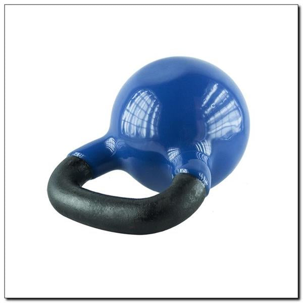 KNV08 BLUE CAST IRON KETTLEBELL VINYL-COATED HMS