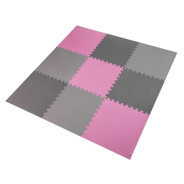 MP10  MATA PUZZLE MULTIPACK PINK-GREY 9 ELEMENTÓW 10MM ONE FITNESS