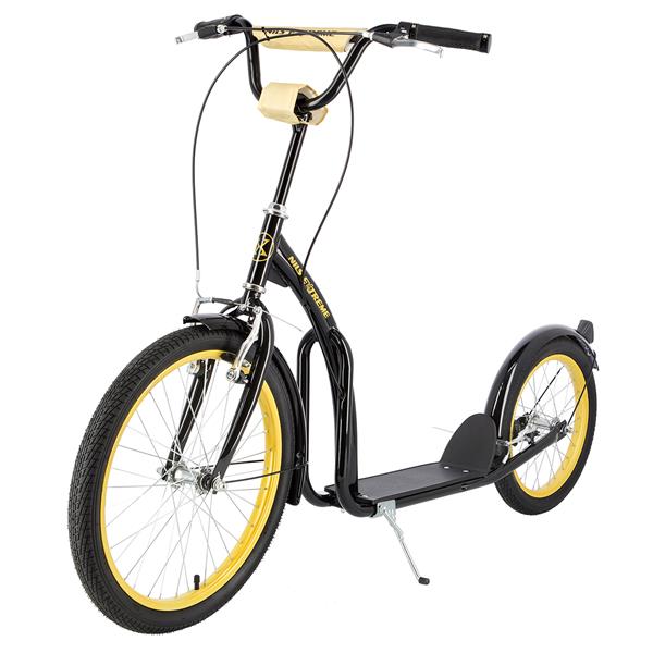 WH200 BLACK/GOLD 20/16'' SCOOTER WITH PUMPED WHEELS NILS EXTREME