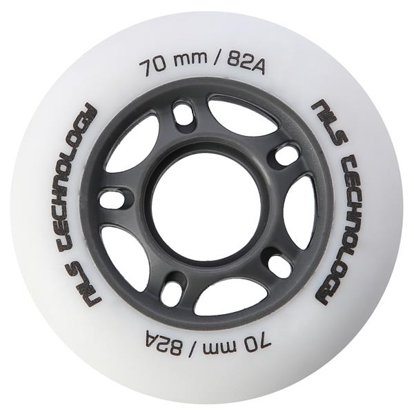 PU 70x24 82A WHITE MATT WHEELS (4 pcs.) NILS EXTREME