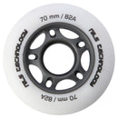 PU 70x24 82A BIAŁE MATOWE KÓŁKA (4 szt.) NILS EXTREME