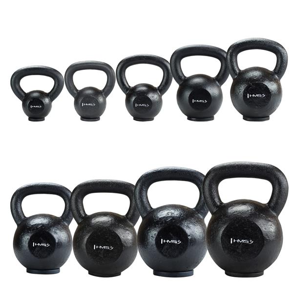 KGP28 RUBBER BASE KETTLEBELL CAST IRON HMS