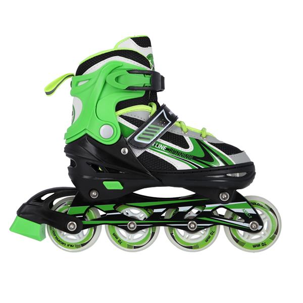 NH18188 A 2in1 GREEN SIZE S(29-33) SKATING BLADES WITH HOCKEY BOARD NILS EXTREME