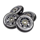 PU 80x24 82A CZARNE (4 szt.) + ABEC-9 (8 szt.) ZESTAW NILS EXTREME