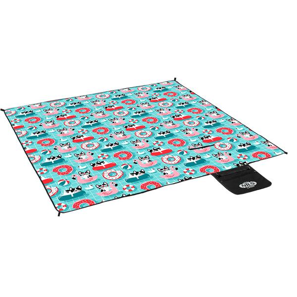 NC8015 PICNIC BLANKET DOGS 200 x 200 cm NILS CAMP