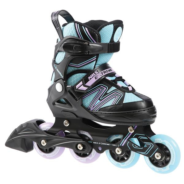 NA14169 A BLACK-BLUE SIZE S (31-34) NILS EXTREME INLINE SKATES