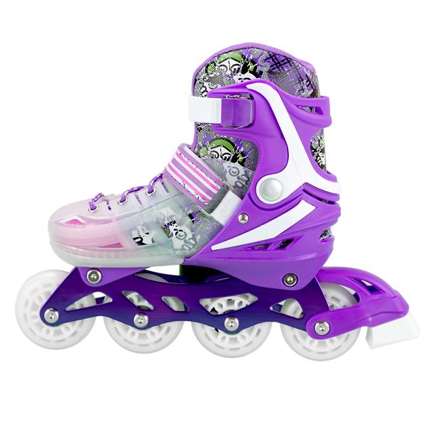 NJ1812 A PURPLE SIZE S (29-33) NILS EXTREME INLINE SKATES