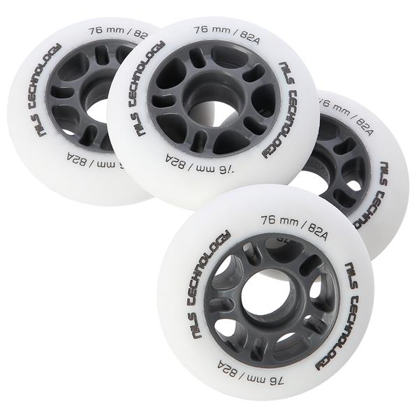 PU 76x24 82A WHITE MATT WHEELS (4 pcs.) NILS EXTREME