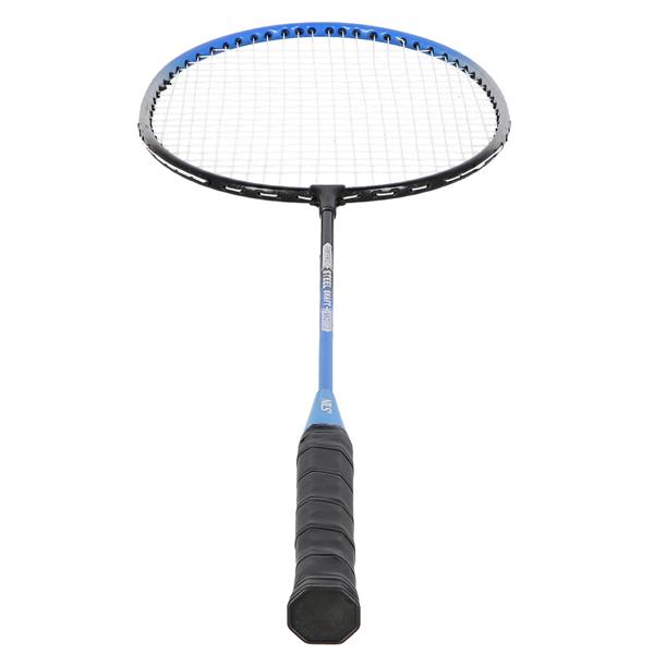 NRZ012 STEEL / BADMINTON SET 2 RACKETS + 3 SHUTTLES + NET + NILS COVER