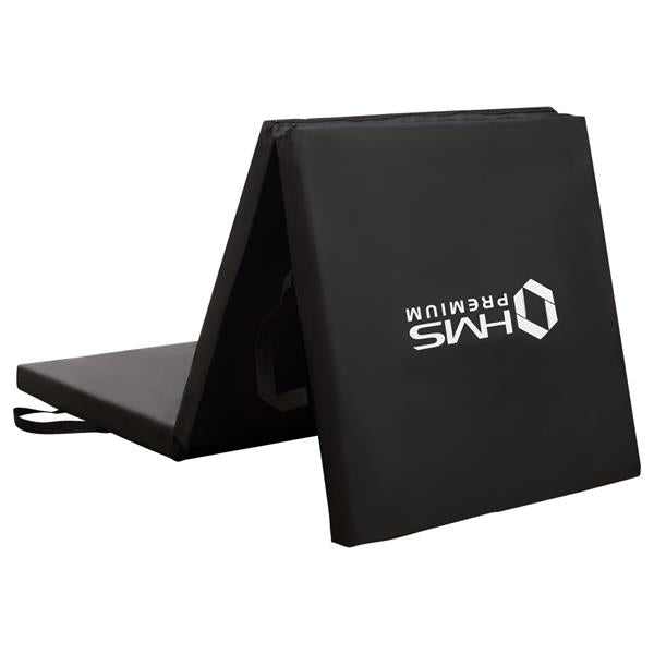 MGS02 ČERNÁ SKLÁDACÍ GYMNASTICKÁ MATRACE 1800x600MM HMS PREMIUM