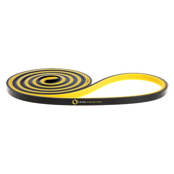 GU06 ŽLUTO-ČERNÁ CVIČEBNÍ PÁS 9 x 5 x 2250 MM HMS PREMIUM