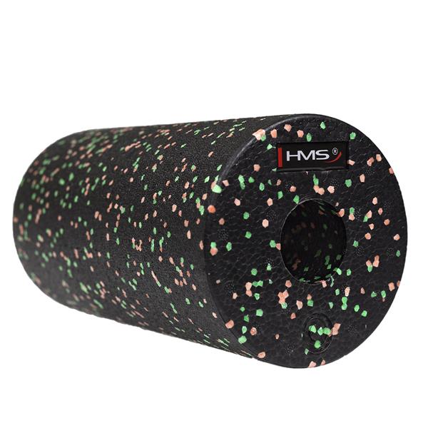 FS114 BLACK/GREEN-ORANGE DOTS 30CM ROLLER FITNESS HMS