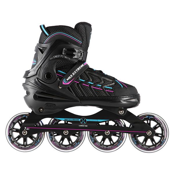 NA1128 BLACK-PURPLE SIZE L(39-42) NILS EXTREME INLINE SKATES