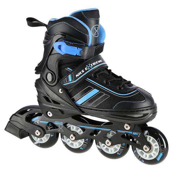 NH18191 2in1 BLACK-BLUE SIZE L(39-43) SKATING BLADES WITH HOCKEY SKIRT NILS EXTREME