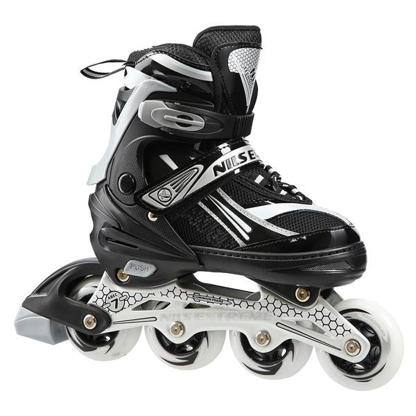 NA1123 A BLACK SIZE L(39-42) NILS EXTREME INLINE SKATES