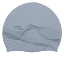 G-TYPE MEN F210 SZARY WZÓR CZEPEK SILIKONOWY NILS AQUA