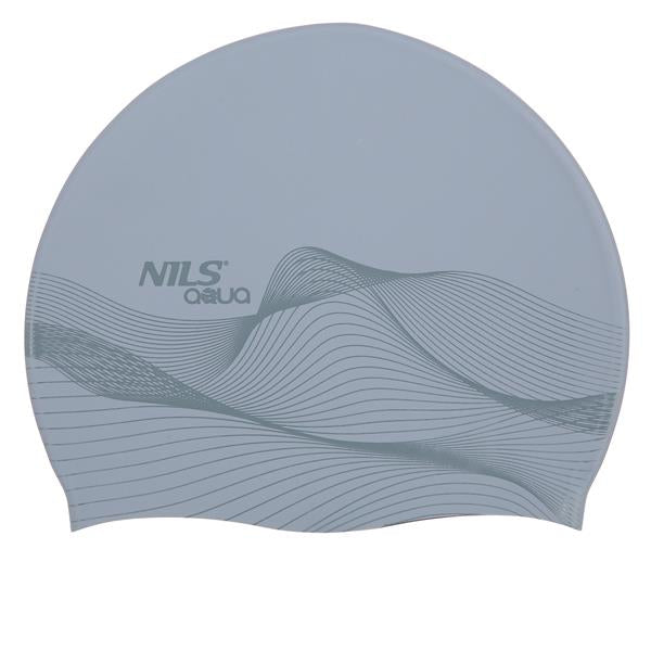 G-TYPE MEN F210 GREY PATTERN SILICONE CAP NILS AQUA